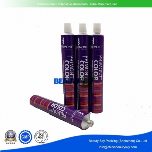 Aluminum tubes for hair color cream